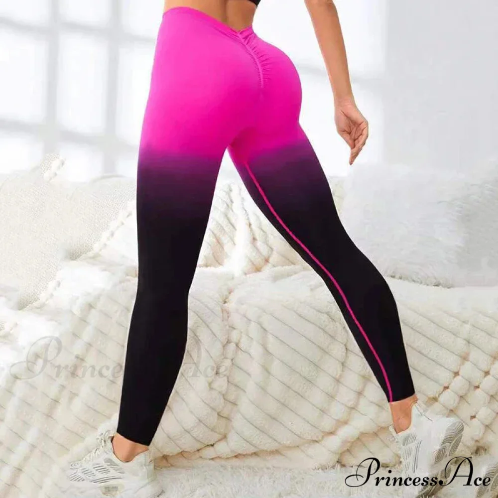 V-Waist High-Elastic Knitting Yoga Sport Legging - Image 2