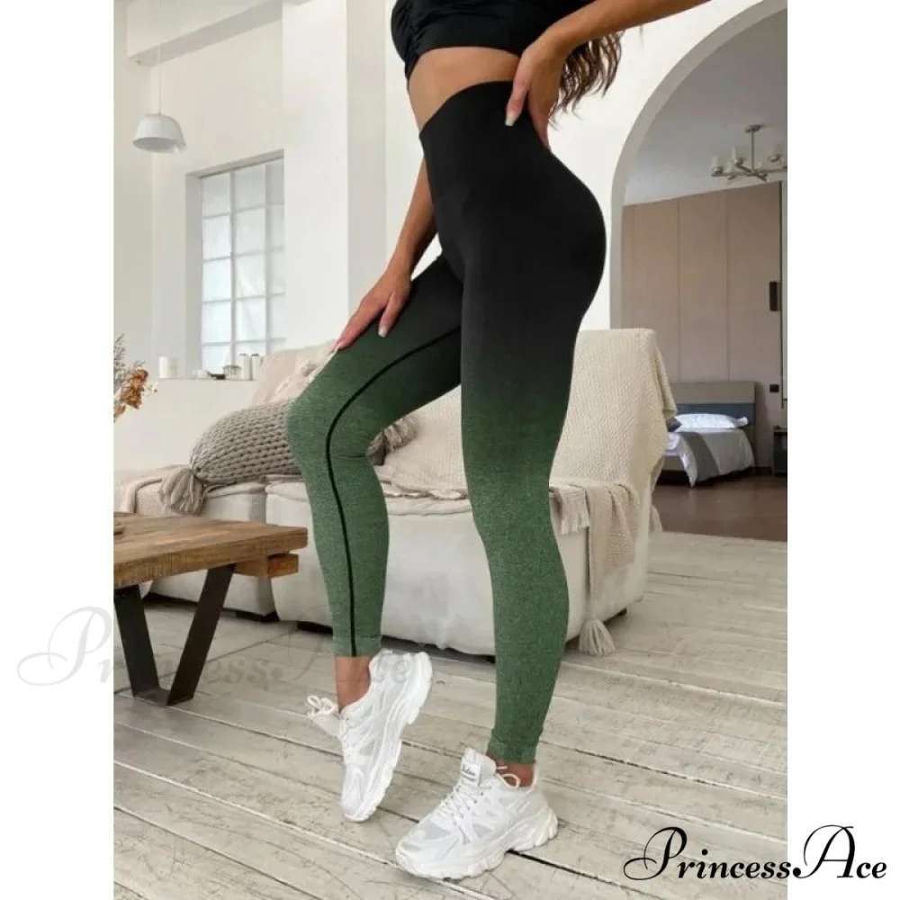 Gradient Seamless Fitness Gym Outdoor Legging - Image 2