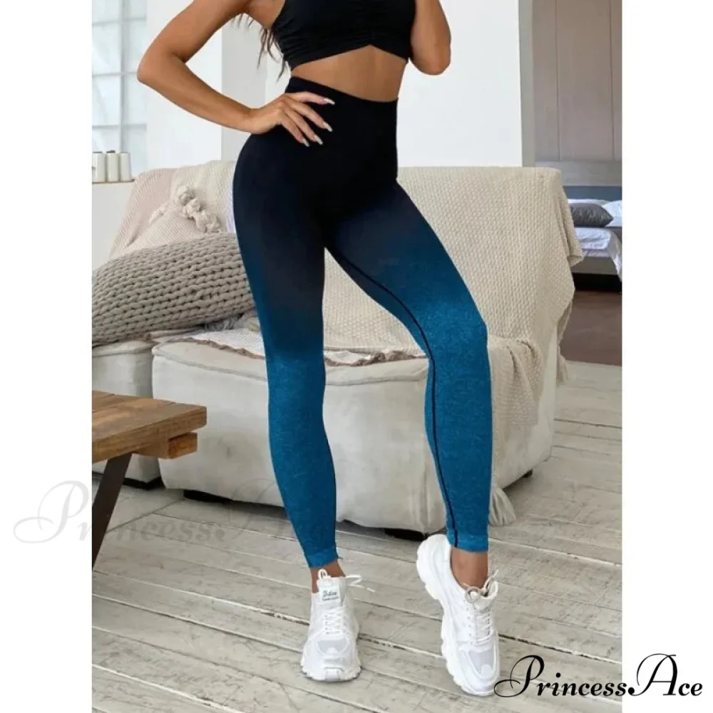 Gradient Seamless Fitness Gym Outdoor Legging - Image 5