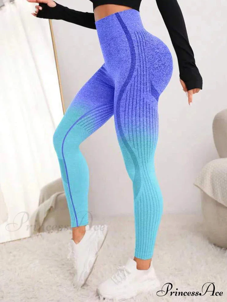 Gradient Seamless Gym Fitness Workout Yoga Legging - Image 3