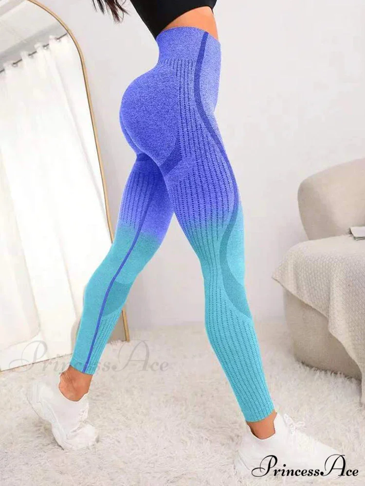 Gradient Seamless Gym Fitness Workout Yoga Legging - Image 4