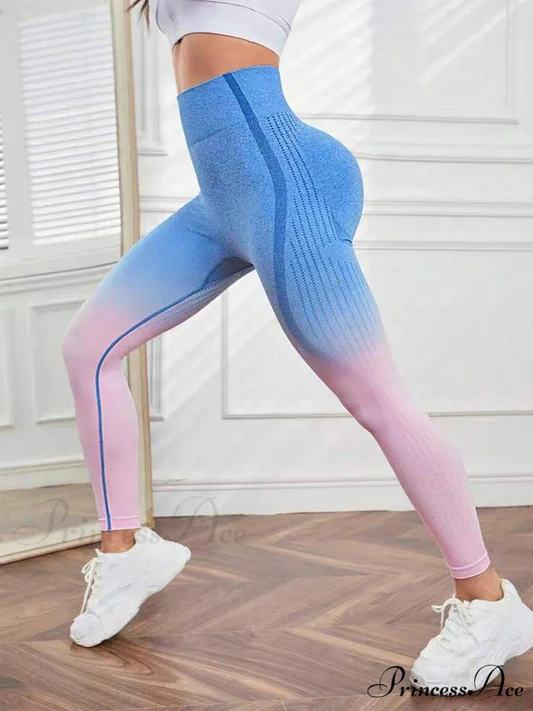 Gradient Seamless Gym Fitness Workout Yoga Legging - Image 5
