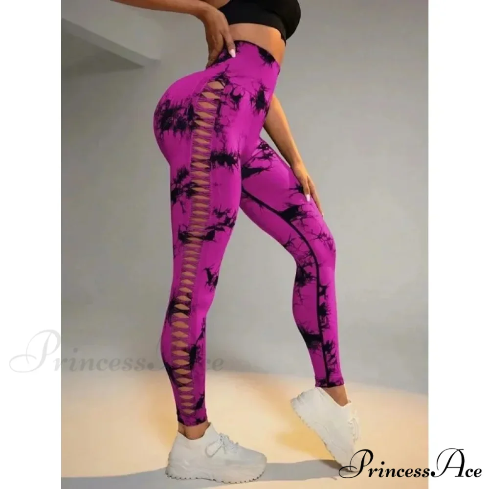 Mesh Out High Waist Push Up Yoga Gym Legging - Image 3