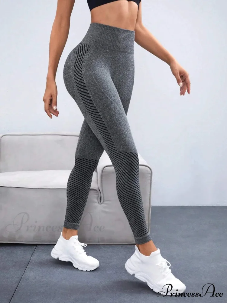 Seamless Waist Fitness Scrunch Butt Athletic Legging - Image 2