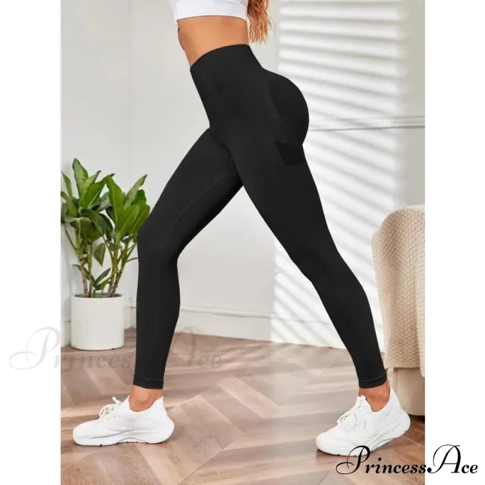 Seamless Elastic Butt Lifting Yoga Tights Legging - Image 4