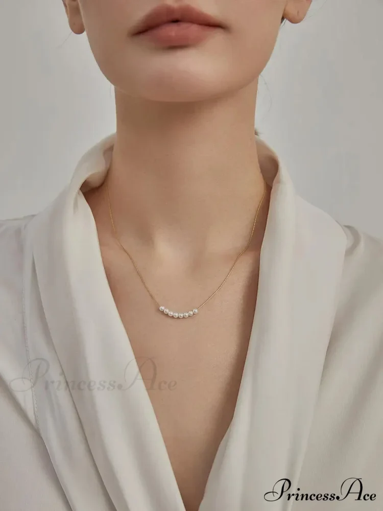 Water Pearl Choker Necklace - Image 3