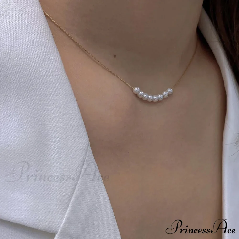 Water Pearl Choker Necklace - Image 5