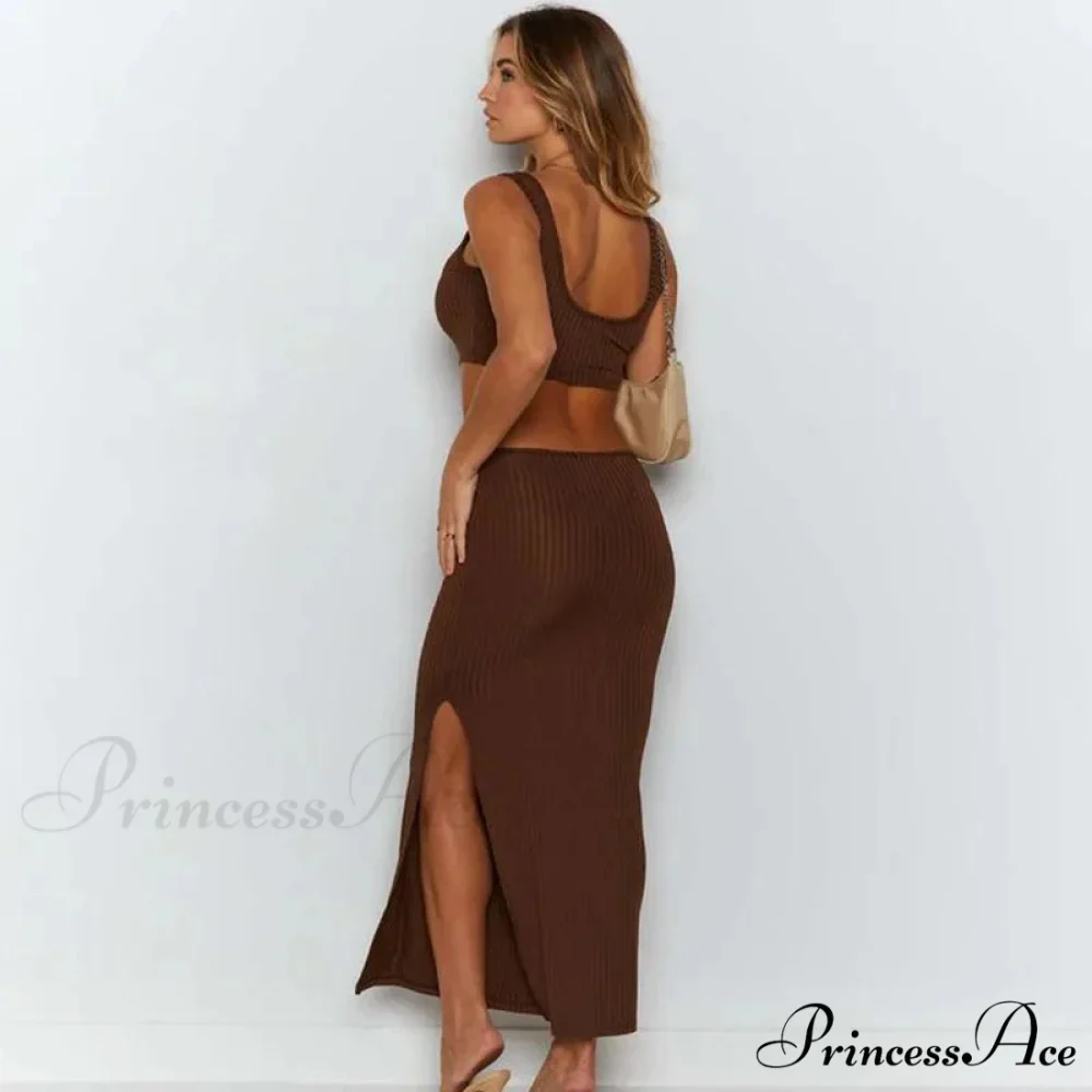 Beach Vacation Long Backless Summer Elegant Woman Clothing Vestidos Cut Out Dress - Image 4