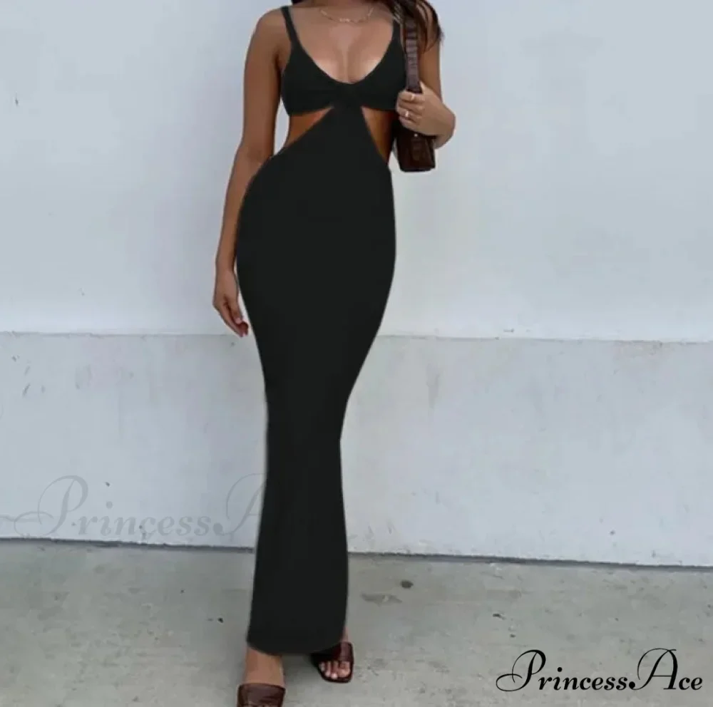 Club Bodycon Clothes Hollow Out Corset Mini Long Y2K Elegant Beach Top Cut Out Dress - Image 8