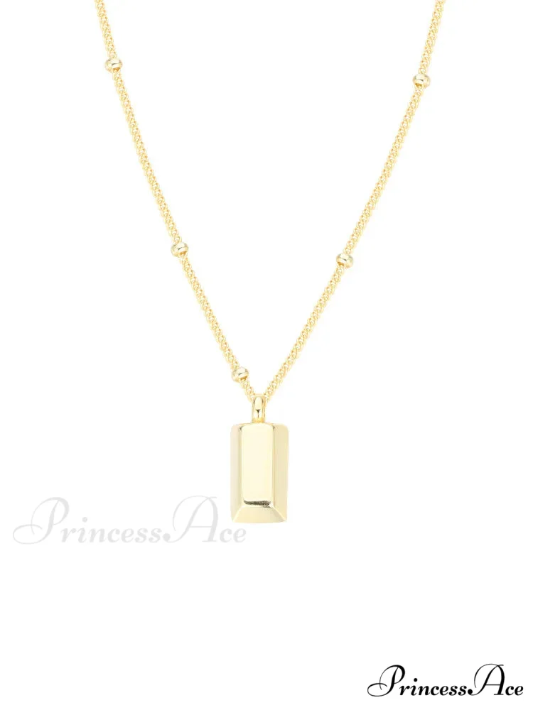 Rectangular Bar Necklace - Image 4