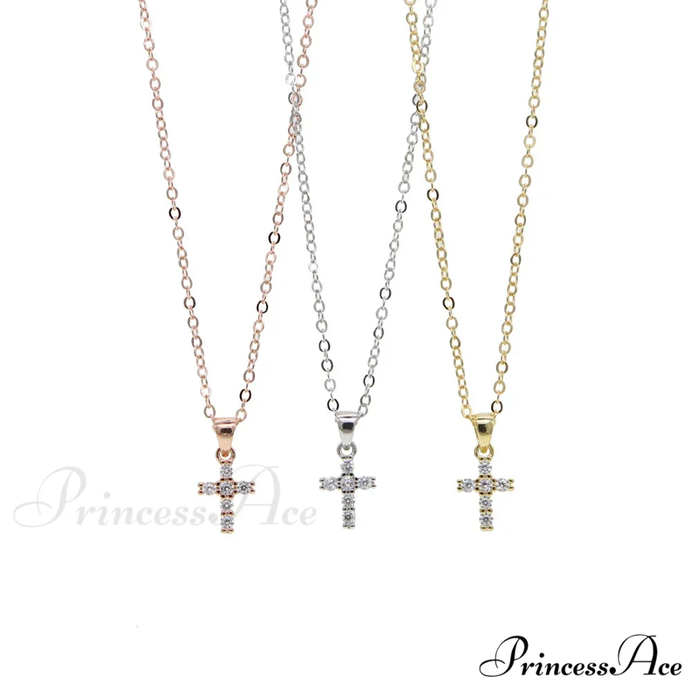 Gold Cross Pendant Necklace - Image 4