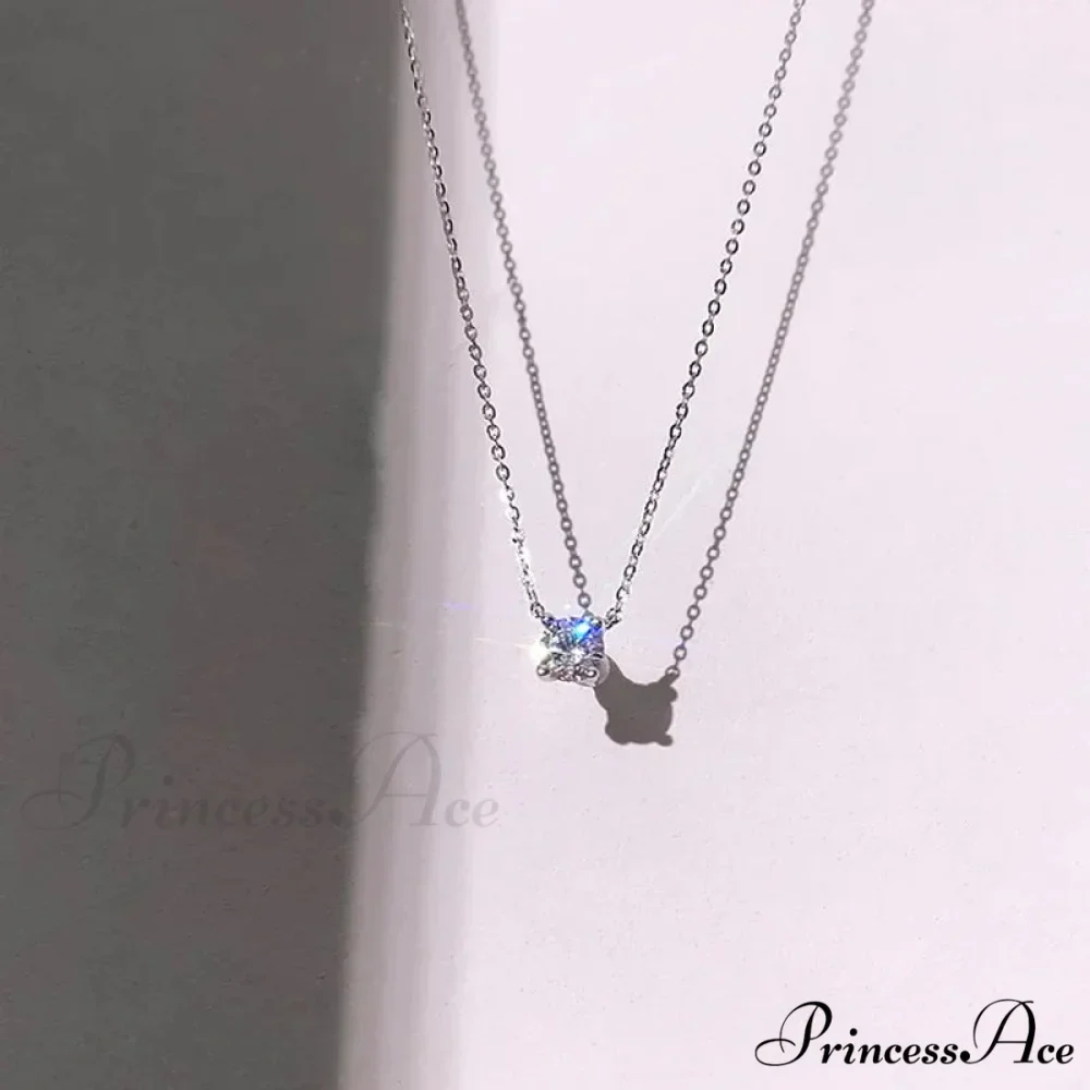 Zircon Silver Choker Necklace - Image 5