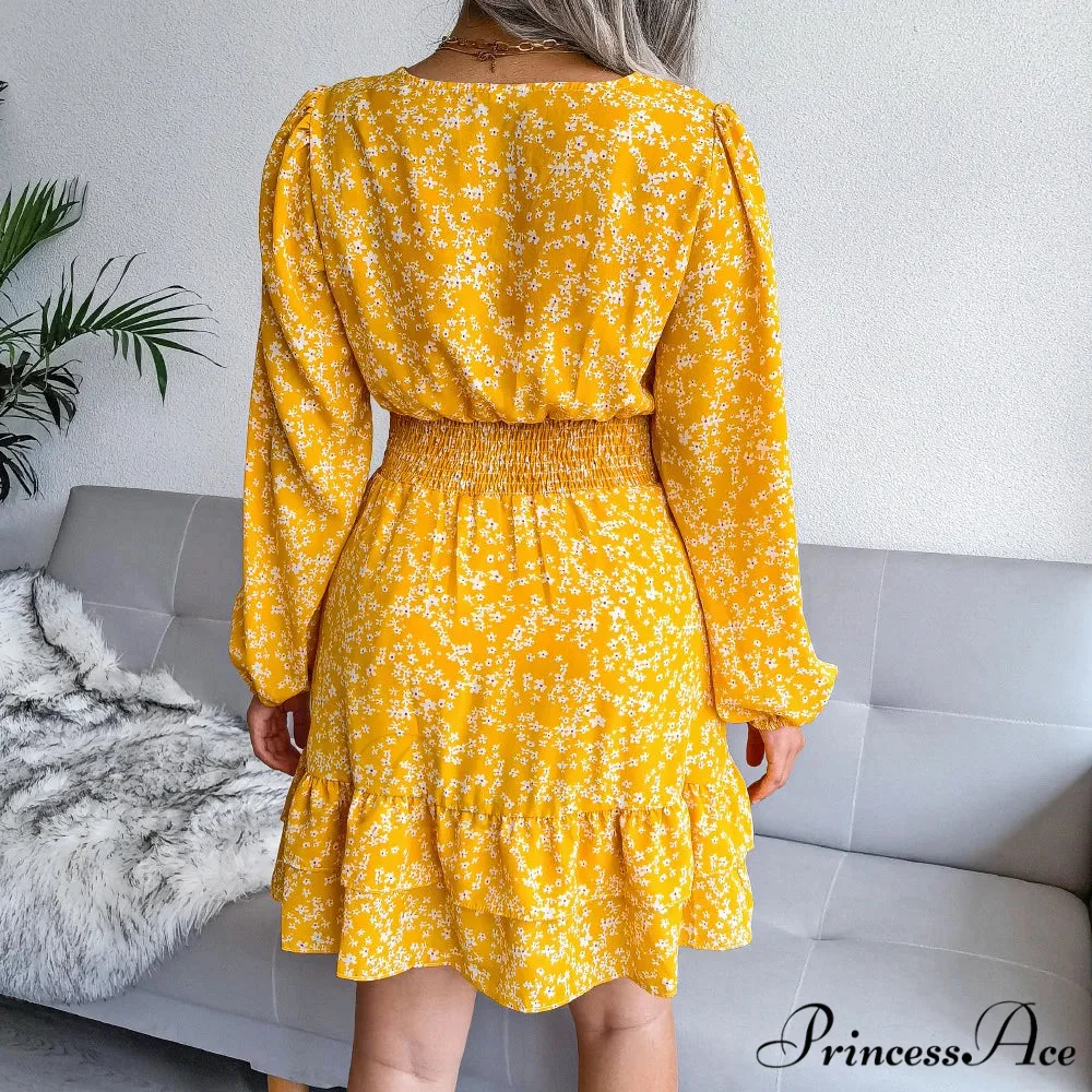 2024 Spring/summer New Chiffon Female Ropa De Mujer Barata Y Env铆o Gratis Ofertas for Women Floral Dress - Image 4