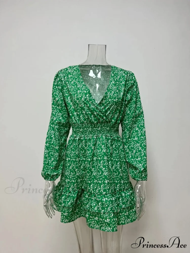 2024 Spring/summer New Chiffon Female Ropa De Mujer Barata Y Env铆o Gratis Ofertas for Women Floral Dress - Image 7