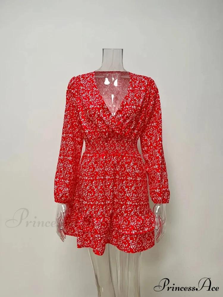 2024 Spring/summer New Chiffon Female Ropa De Mujer Barata Y Env铆o Gratis Ofertas for Women Floral Dress - Image 8