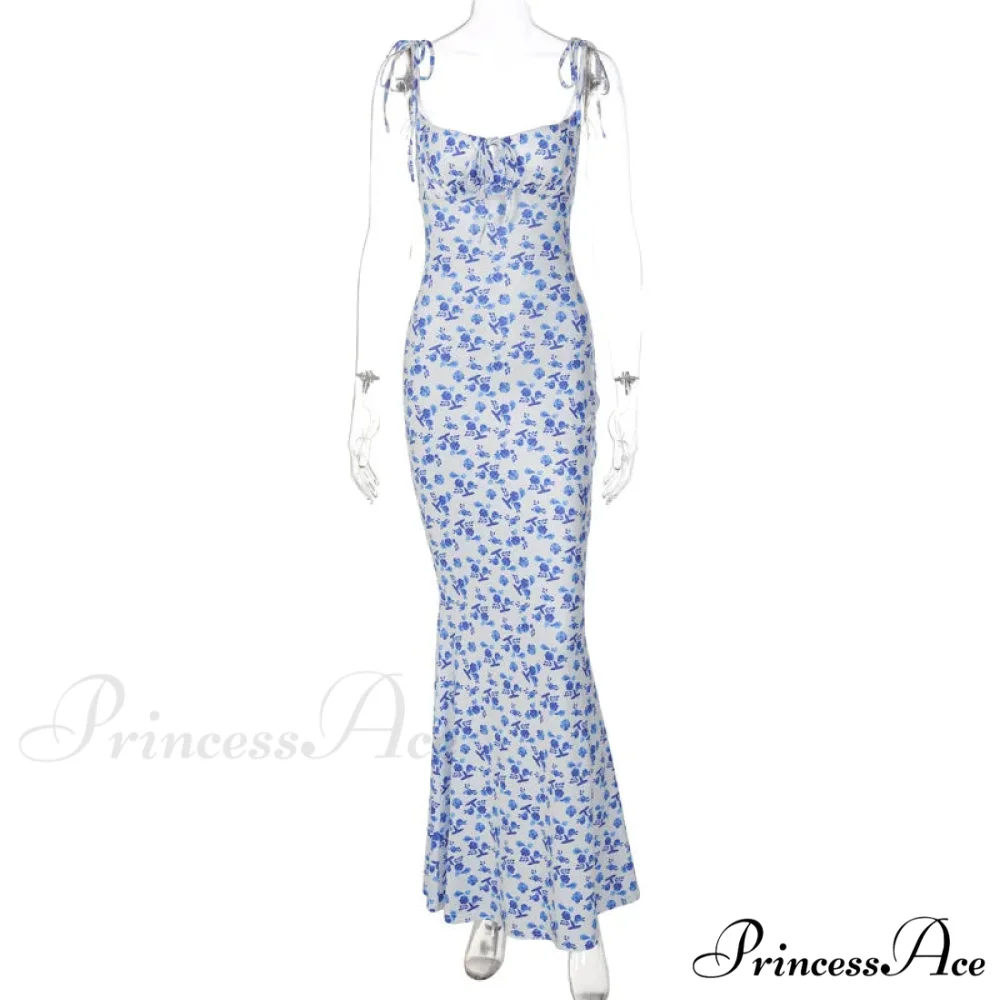 Summer Off Shoulder Lace Up Deep V Neck es Ladies Holiday Casual Long Woman Floral Dress - Image 8