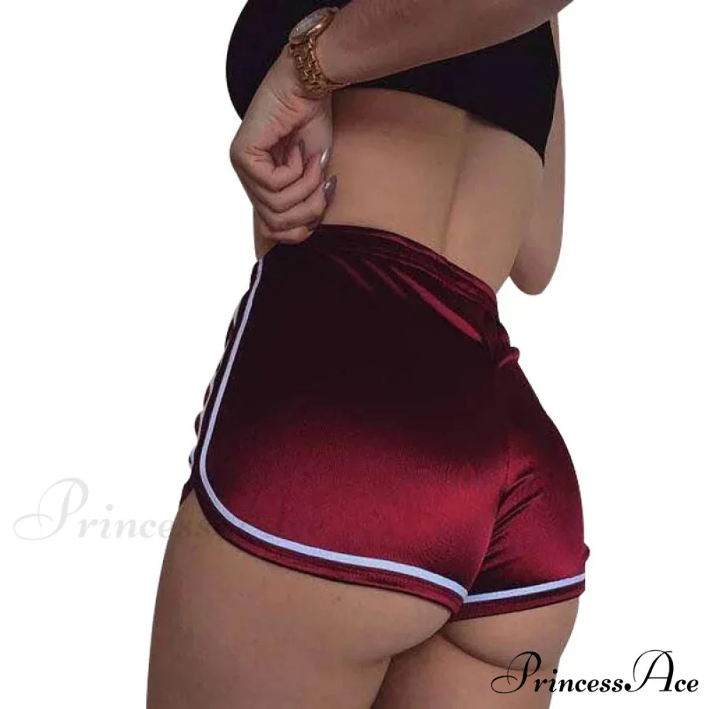 2024 Summer Silk Beach Casual White Egde Short - Image 2
