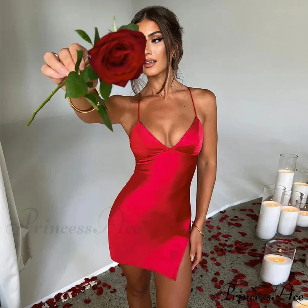 Fashion Sleeveless Mini Night Club Party Backless Y2K Clothes Streetwear Bodycon Dress - Image 3