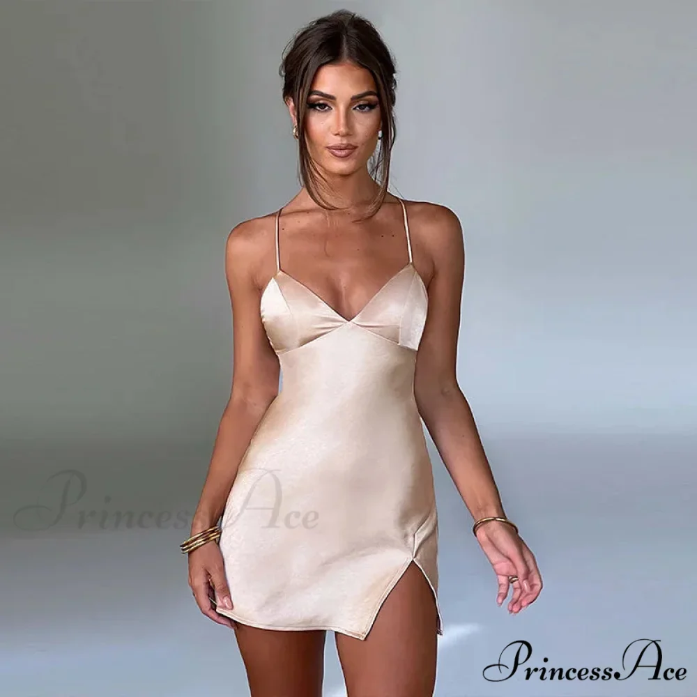 Fashion Sleeveless Mini Night Club Party Backless Y2K Clothes Streetwear Bodycon Dress - Image 4