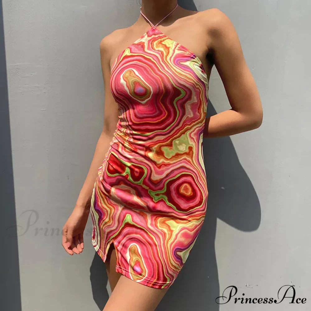 Sleeveless Mini Elegant Party Evening Fashion Camouflage Bandage Bodycon Dress - Image 3