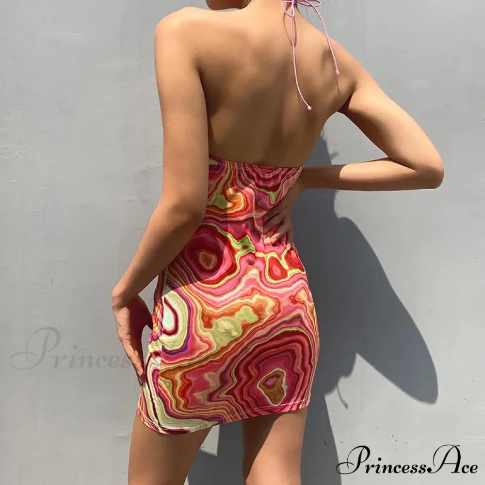 Sleeveless Mini Elegant Party Evening Fashion Camouflage Bandage Bodycon Dress - Image 4