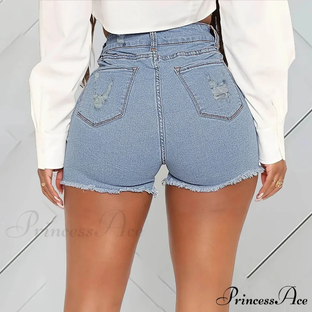 Trendy A Lined Street Elastic Straight Short - Image 3