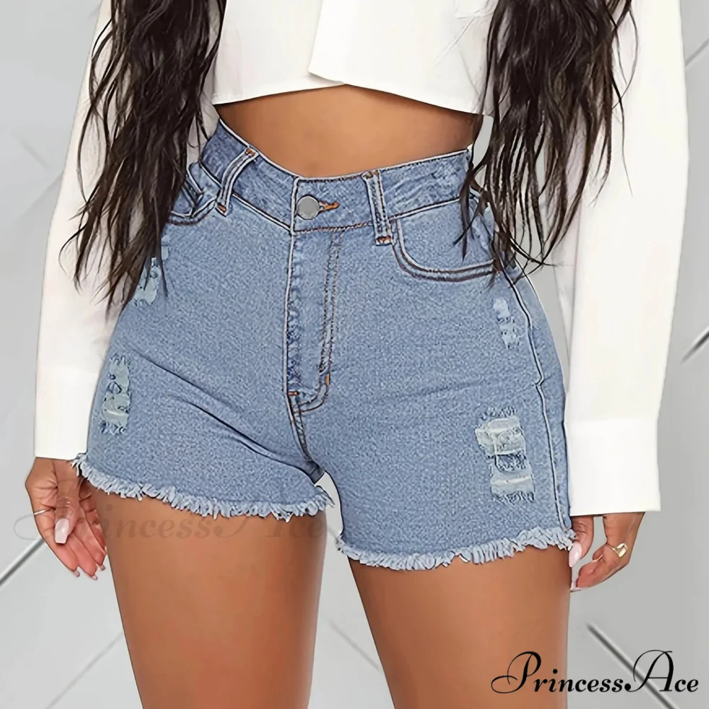 Trendy A Lined Street Elastic Straight Short - Image 4