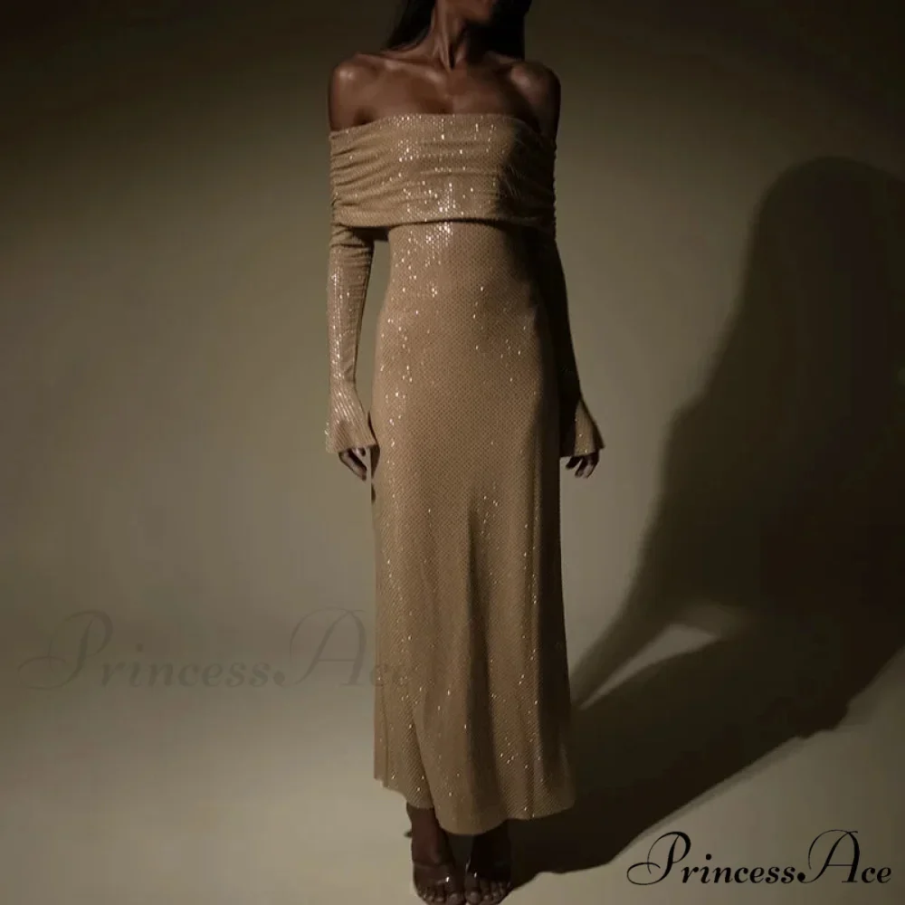 Sleeveless Winter Off Shoulder Sexy Evening Fashion Party Night Club Bodycon Dress - Image 4