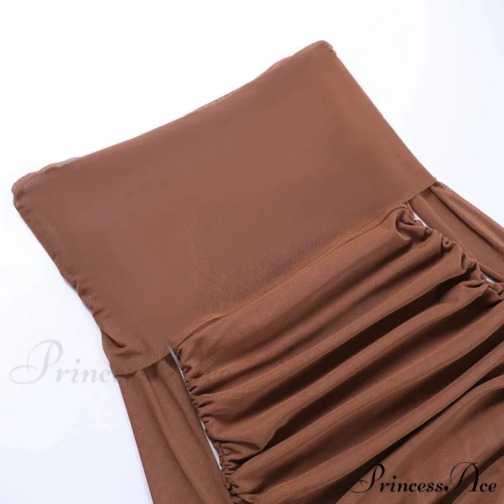 Autumn and Winter New Off Shoulder Knitted Slim Pleated Long Sexy Bodycon Dress - Image 4