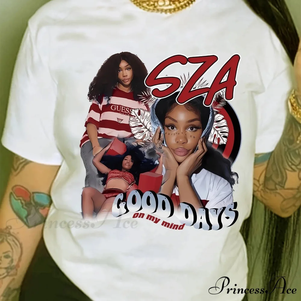 Portrait & Casual Spring & Summer Women's Clothing Short Sleeve Crew Neck T-shirt - Image 2