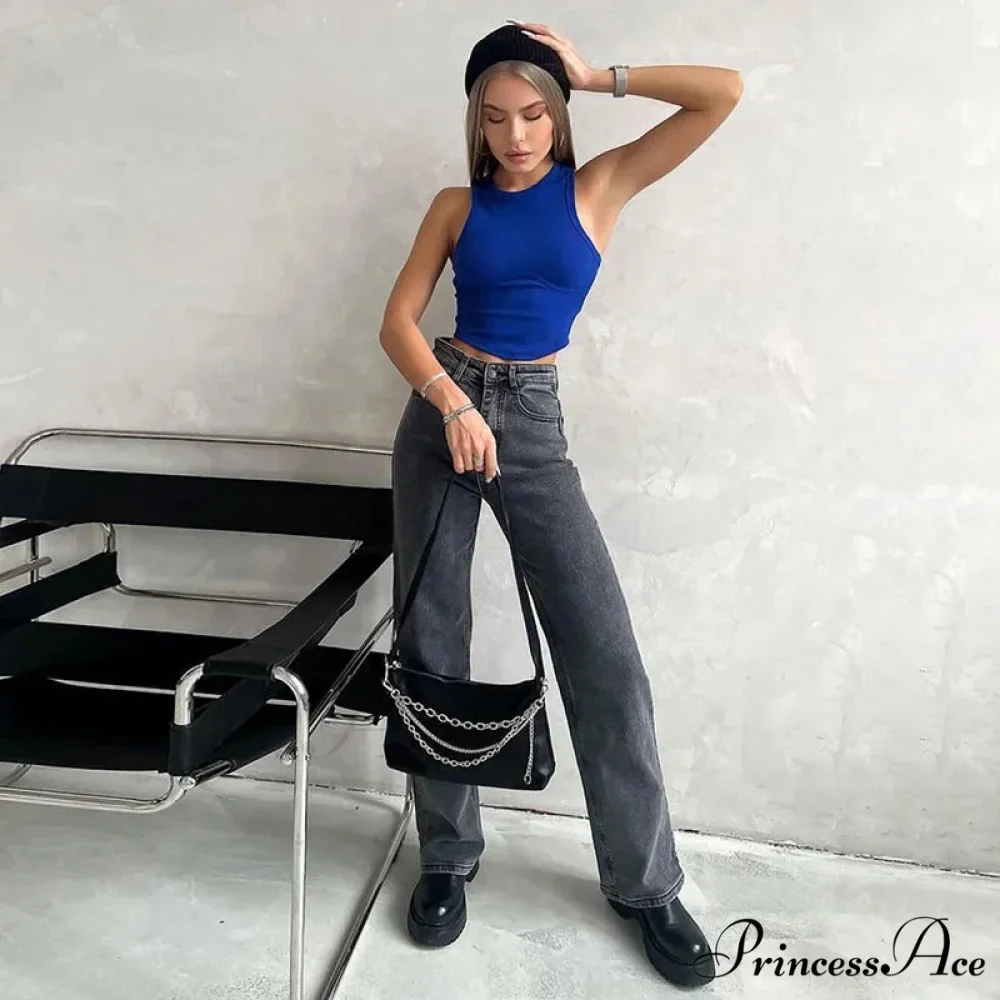 Ribbed Solid Women Skinny O-Neck Sleeveless Body-Shaping All-Matching Vest Female Streetwear Clothing Tank top - Image 6