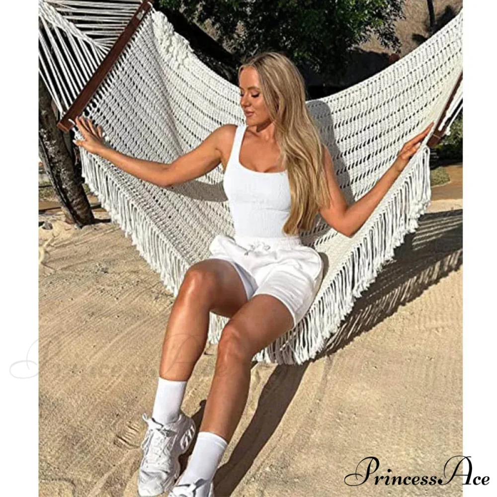 Women Square Neck Ribbed Camisole Women Summer Basic Elastic Sleeveless Crops Tank top - Image 15