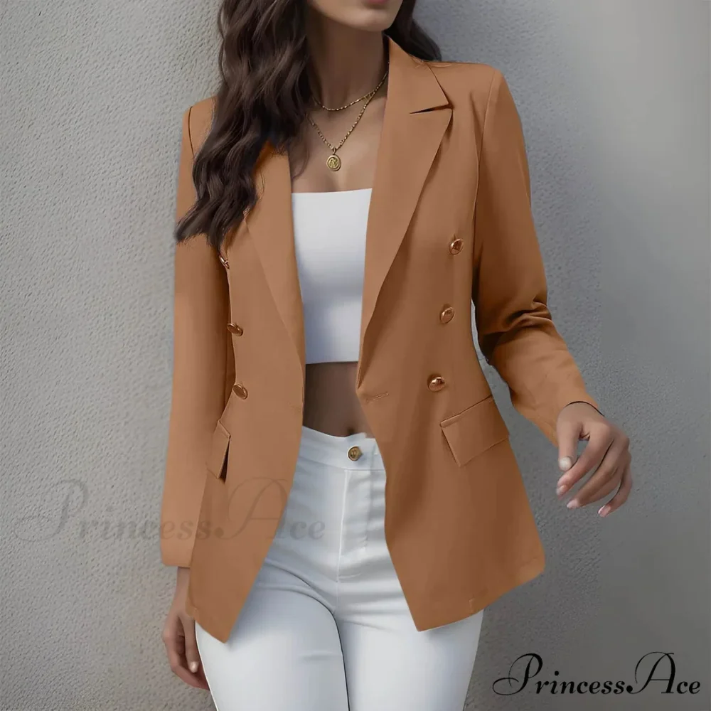 Temperament Lapel Long Sleeve Slim Overcoat Women'S Bomber Korean Winter Outer Warm Chic Stylish Elegant Fashionable Versatile Jacket - Image 3