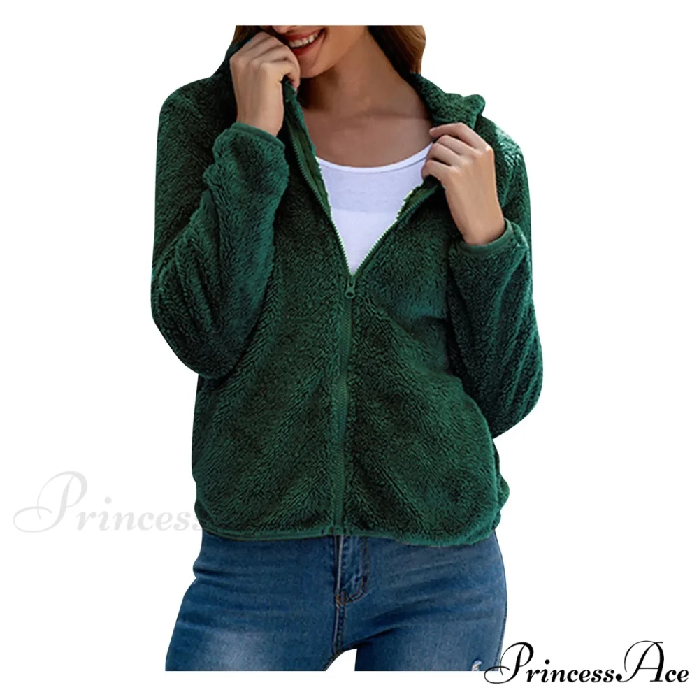 Hooded Warm Stylish Chic Trendy Elegant Fashionable Classic Comfortable Jacket - Image 5