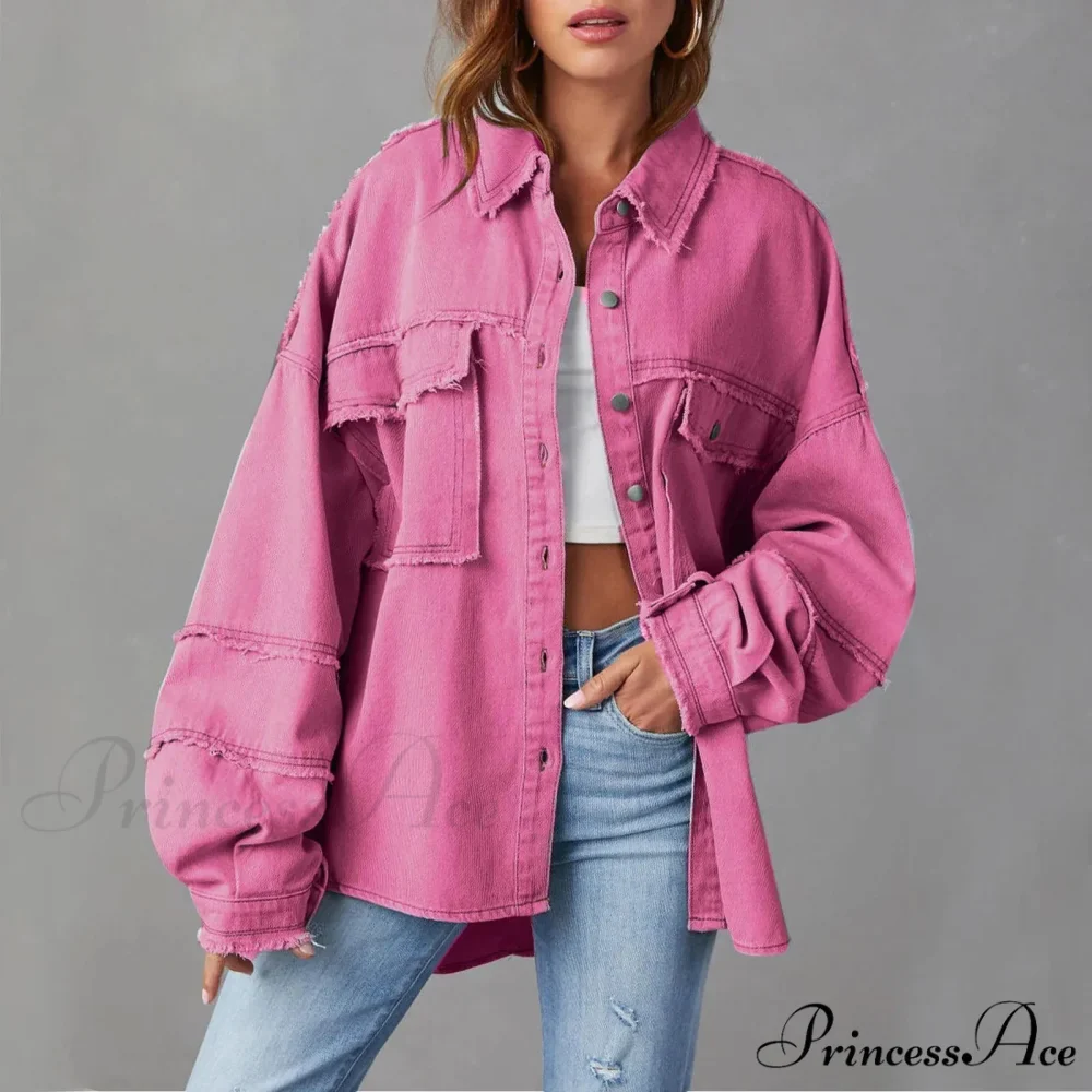 New Oversized Stylish Trendy Elegant Fashionable Versatile Classic Denim Jacket - Image 2
