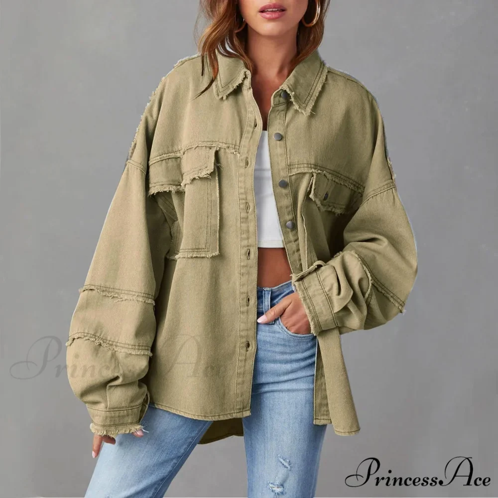 New Oversized Stylish Trendy Elegant Fashionable Versatile Classic Denim Jacket - Image 4