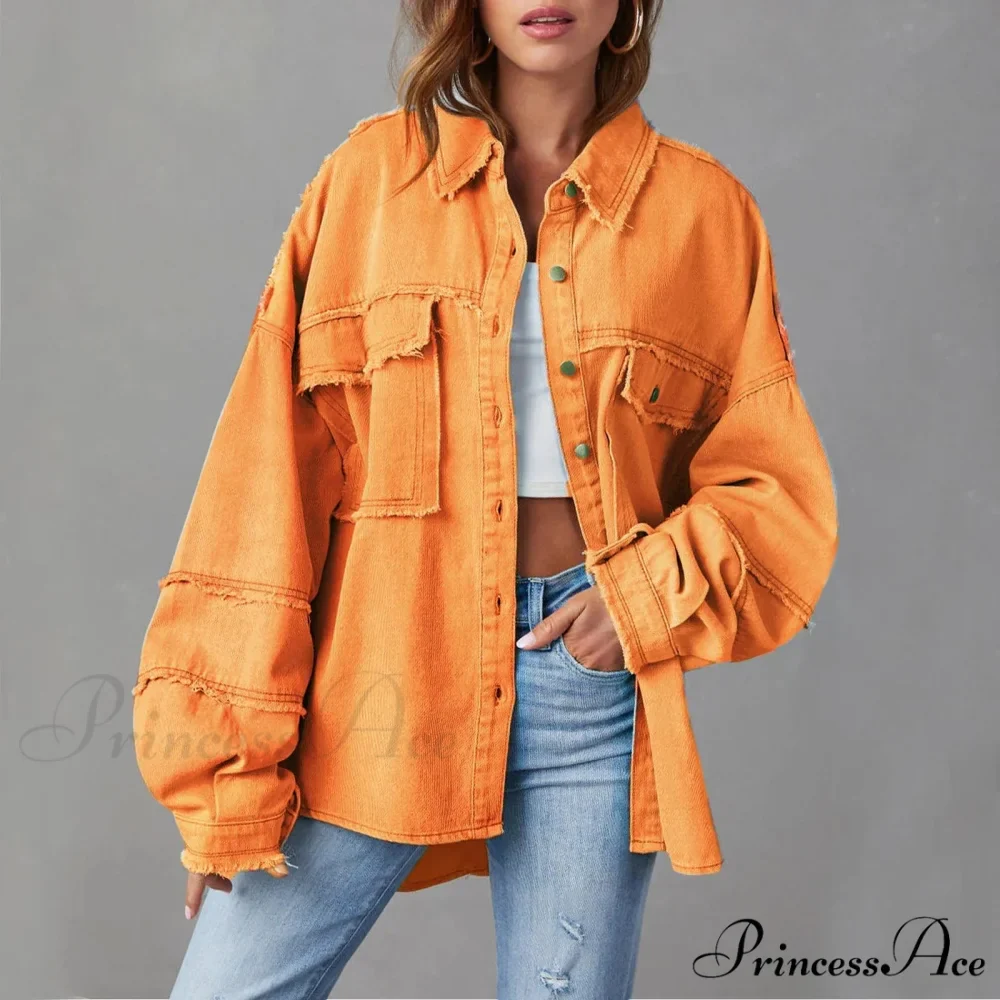New Oversized Stylish Trendy Elegant Fashionable Versatile Classic Denim Jacket - Image 5