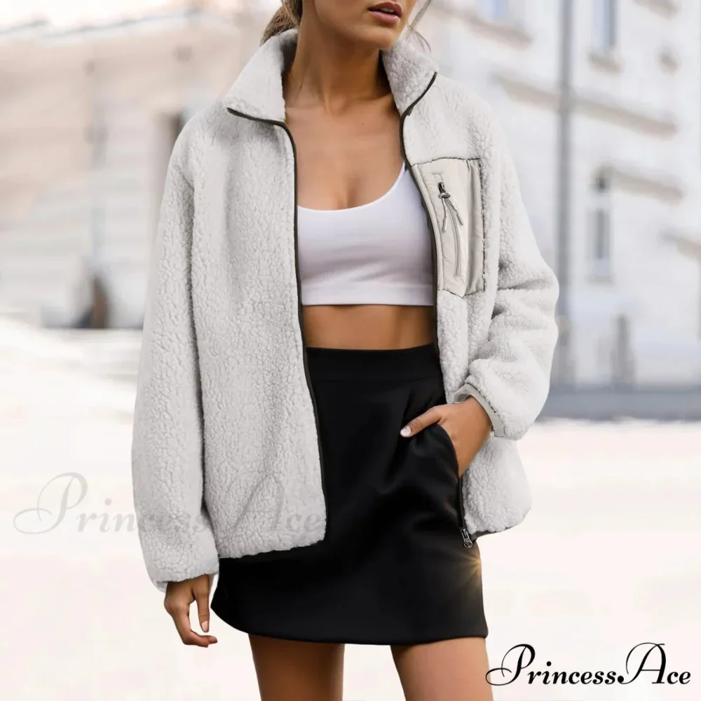 Warm Cozy Stylish Trendy Elegant Fashionable Versatile Classic Comfortable Jacket - Image 6