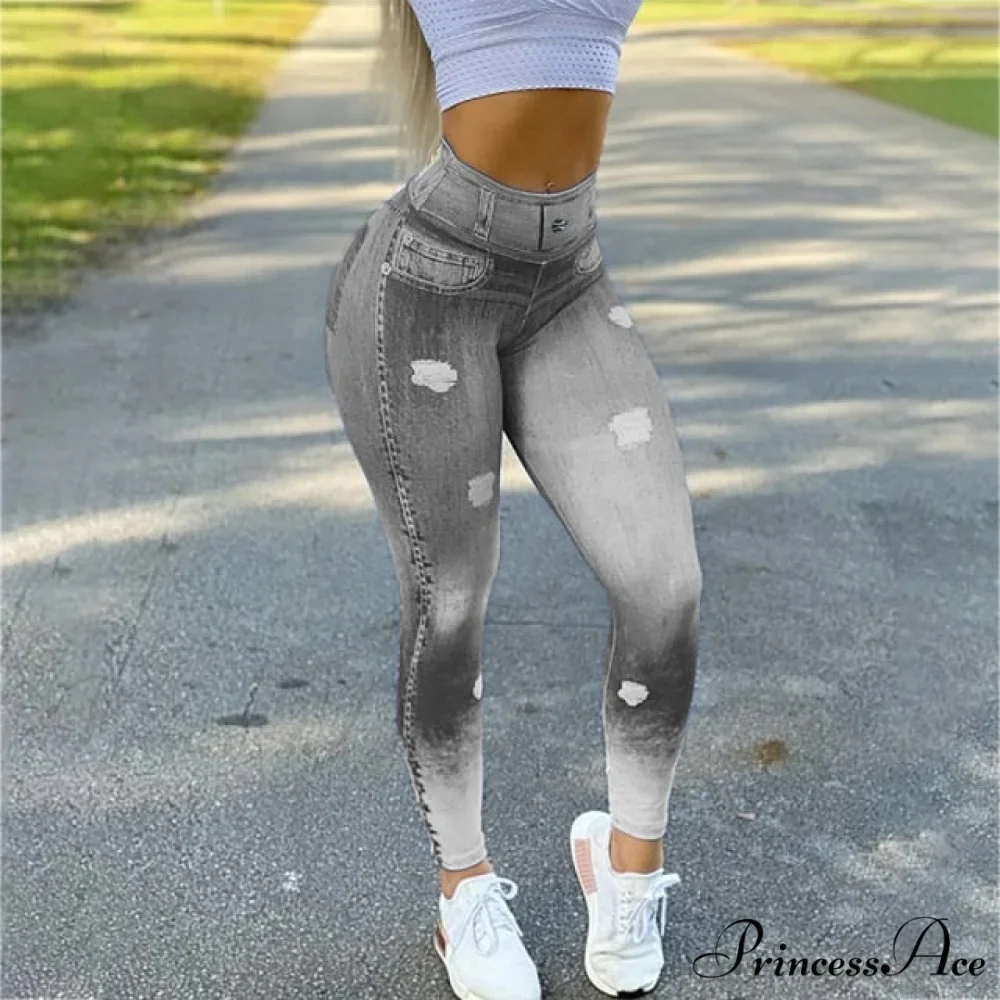 Casual Denim Trousers Pencil Skinny Pants - Image 3