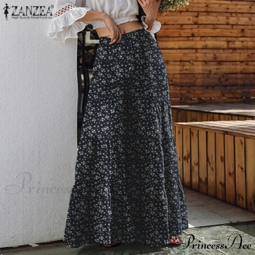 Casual Elastic Waist Long Solid Pants - Image 7