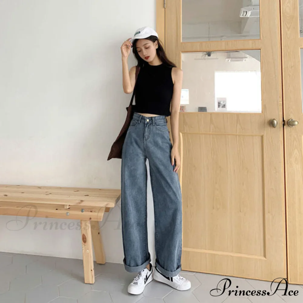 Elastic Fashion Boyfriend Style Denim Pants - Image 4