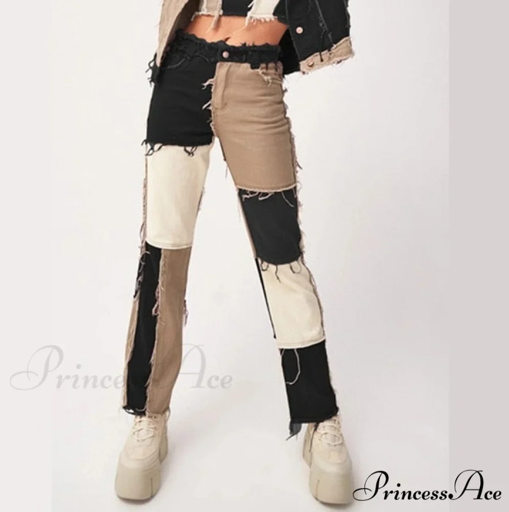 Casual Hip Hop High Waist Loose Straight Pants - Image 6
