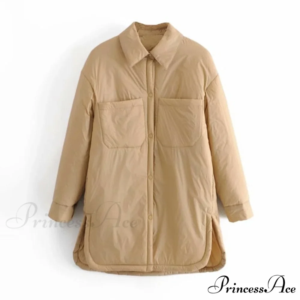 Loose Long Basic Pocket Shirt Coats - Image 5