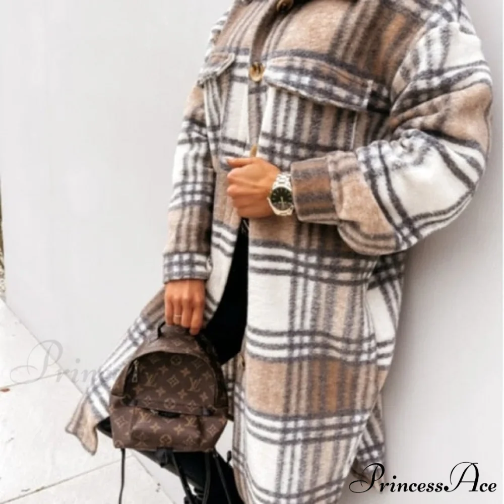 Fashion Loose Turn Down Collar Long Coat - Image 6