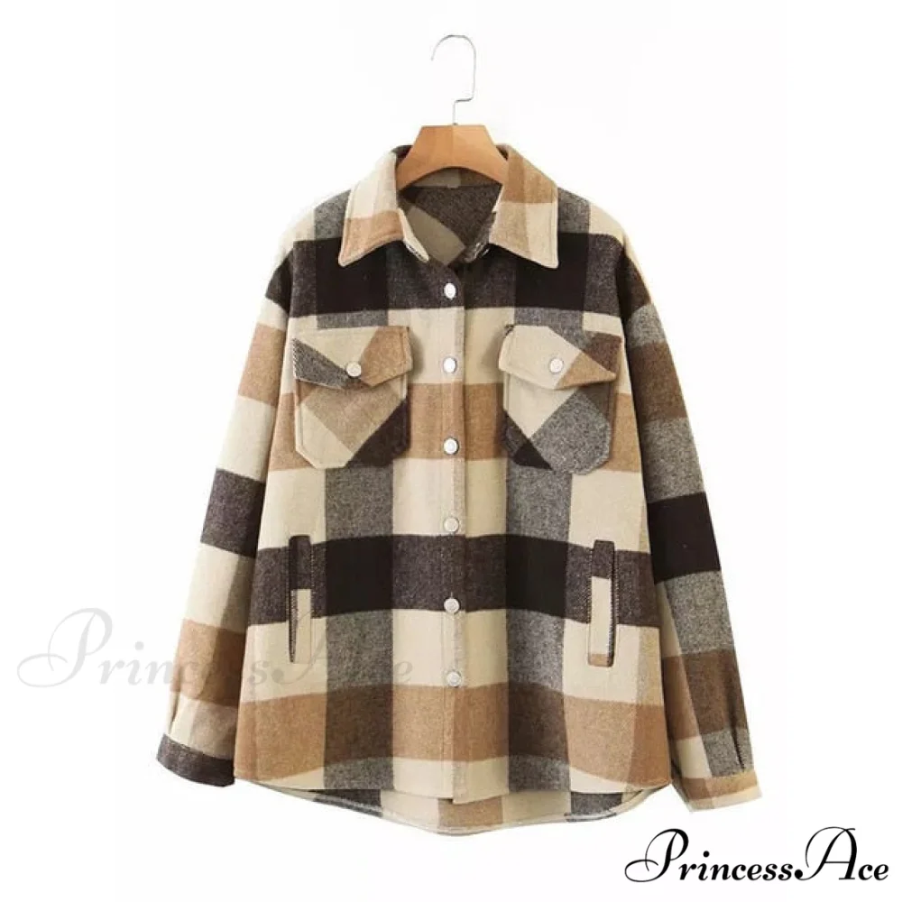 Ladies Thick Turn Collar Plus Size Female Coat - Image 4