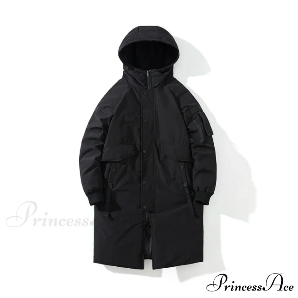 Thick Solid Ladies Long Warm Coats - Image 3