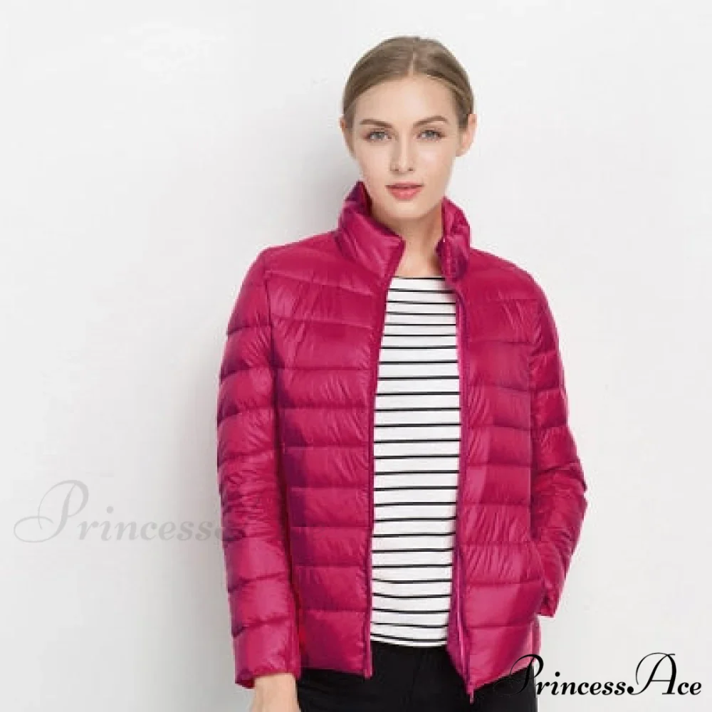 Slim Puffer Portable Windproof Down Coat - Image 10