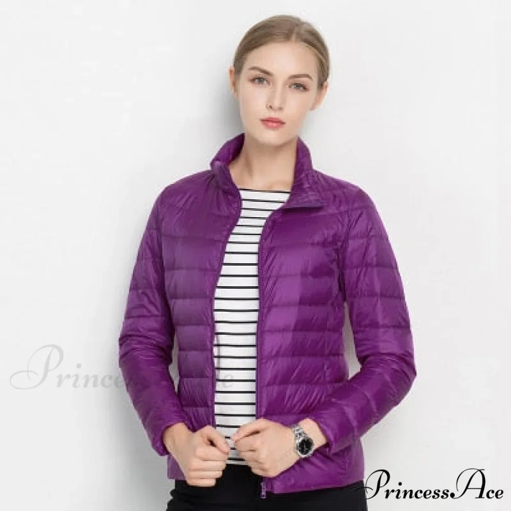 Slim Puffer Portable Windproof Down Coat - Image 3