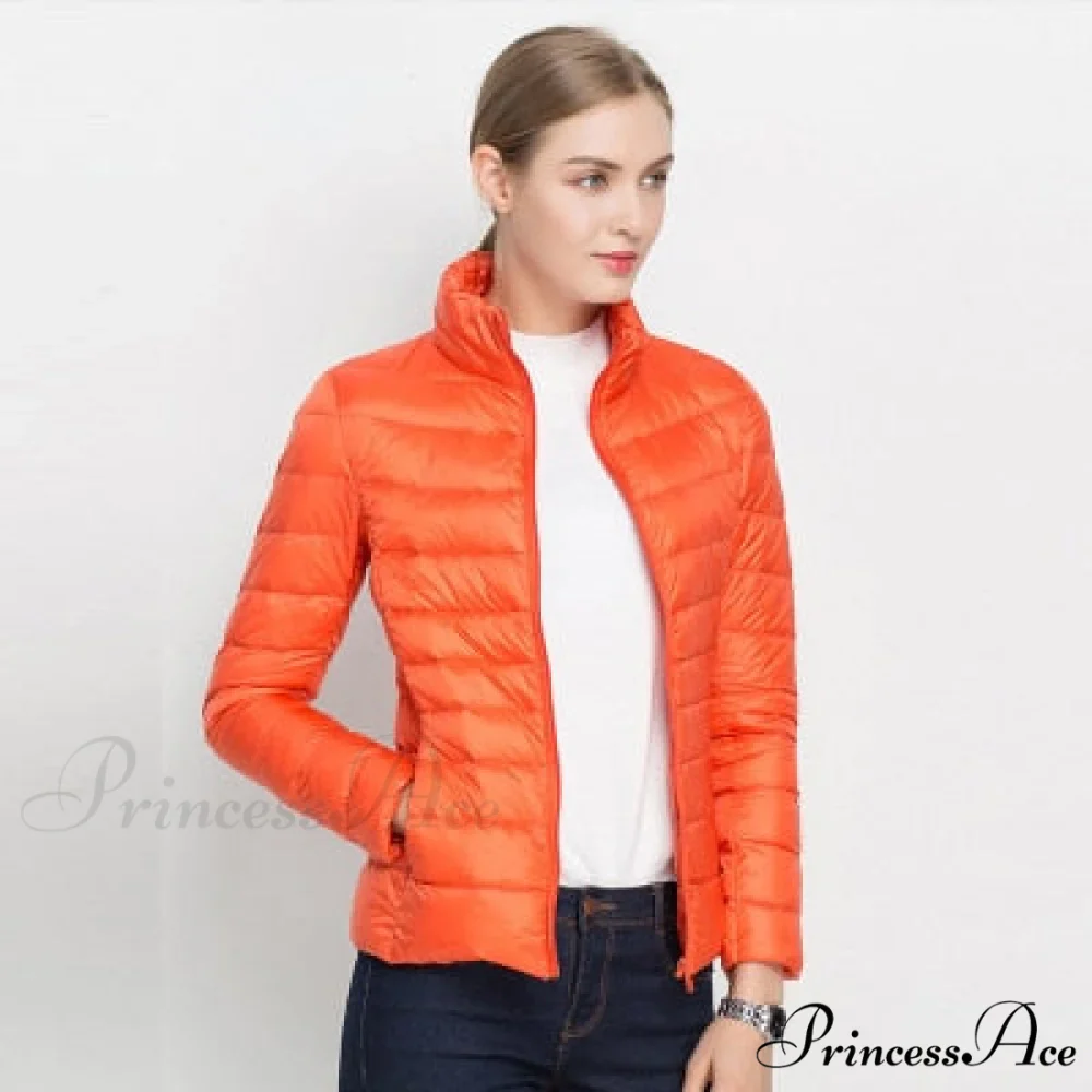 Slim Puffer Portable Windproof Down Coat - Image 4