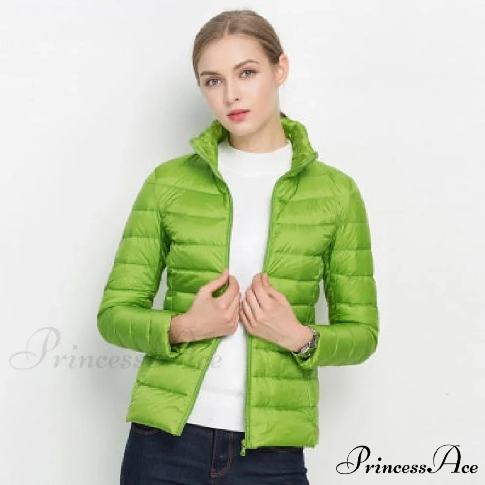 Slim Puffer Portable Windproof Down Coat - Image 5